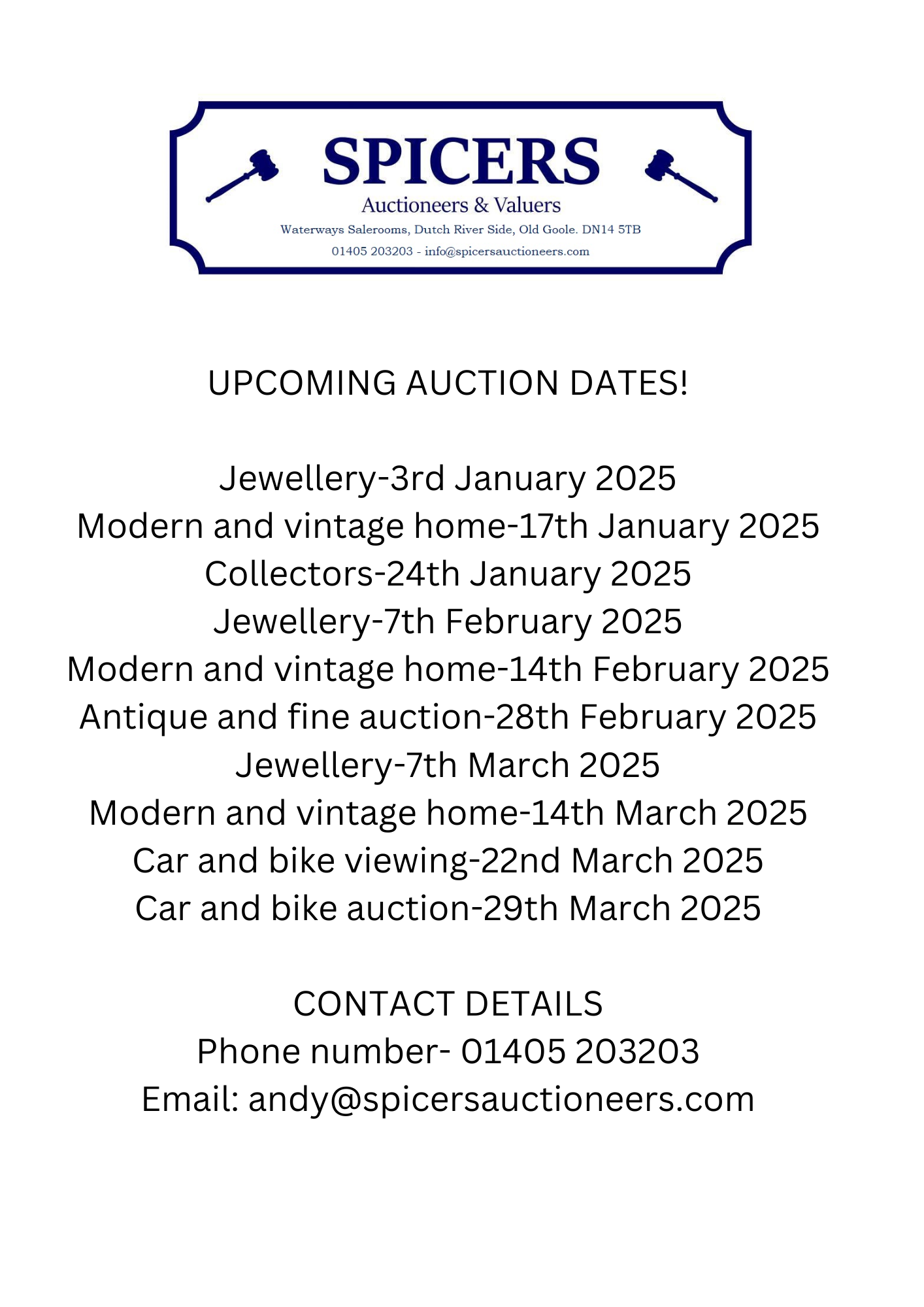 UPCOMING AUCTION DATES website news 1_